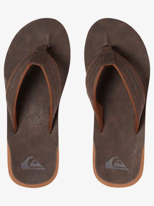 Sandalias QUIKSILVER Chanclas cuero sintético Hombre Carver Nubuck DEMITASSE - SOLID (ctk0) Ref. AQYL100623 marrón