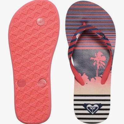 Sandalias ROXY Chanclas goma playa niña Pebbles Flip-Flops (PST) Ref. ARGL100031 Marino/fucsia tropical