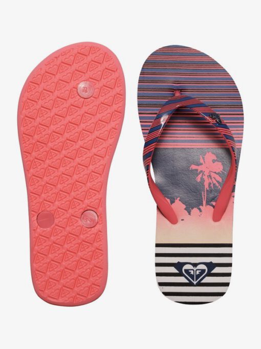 Sandalias ROXY Chanclas goma playa niña Pebbles Flip-Flops (PST) Ref. ARGL100031 Marino/fucsia tropical