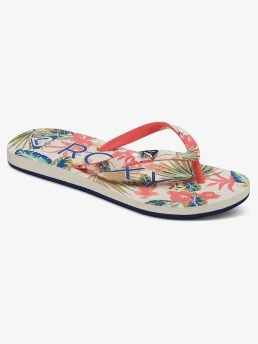 Sandalias ROXY Chanclas goma playa niña Pebbles Flip-Flops RED/GREEN/BLUE (rgb) Ref. ARGL100031 Flores multicolor