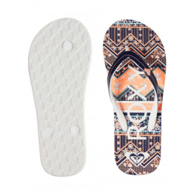 Sandalias ROXY Chanclas goma playa niña Pebbles Flip-Flops (PEC) Ref. ARGL100182 Estampadas marino/blanco/naranja