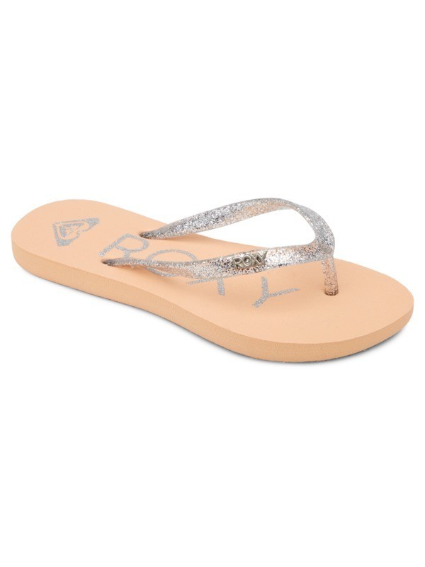 Sandalias ROXY Chanclas goma playa niña/mujer Viva Sparkle CORAL (crl) Ref. ARGL100263 coral con brillo inyectado | Berart - Tienda de Moda en Gausach, Vielha, Valle Aran