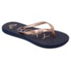 Sandalias ROXY Chanclas goma playa niña/mujer Viva Sparkle TRUE NAVY/GOLD (ngo) Ref. ARGL100263 azul/oror con brillo inyectado