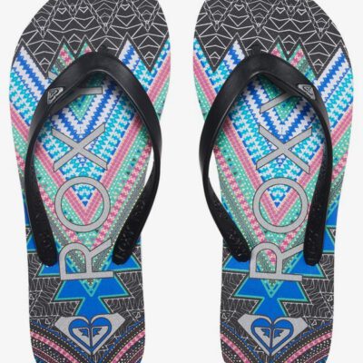 Sandalias ROXY Chanclas goma playa niña/mujer Tahiti (BKN) Ref. ARGL100030 Rosa/azul estampado étnico