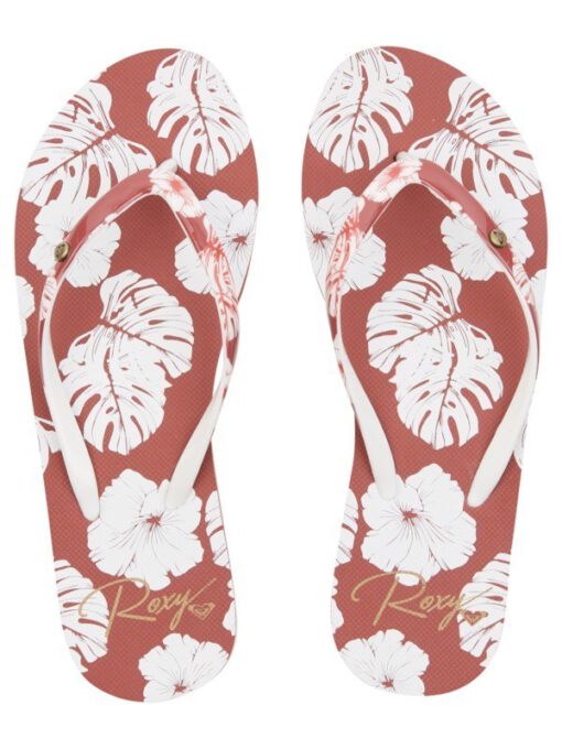 Sandalias ROXY Chanclas goma cruzadas playa Mujer Portofino GINGER (gng) Ref. ARJL100870 flores tropical