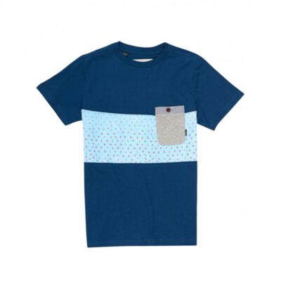 Camiseta BILLABONG surfera manga corta niño surfera Tribong boy tee ss Dark marine Ref. C2JE05 azul bolsillo pecho