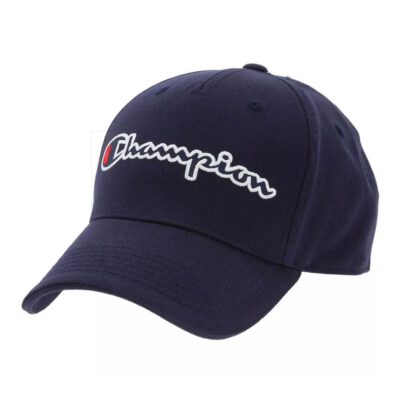 Gorra CHAMPION de béisbol de seis paneles ajustable SCRIPT LOGO Navy Ref. 804792 azul marino