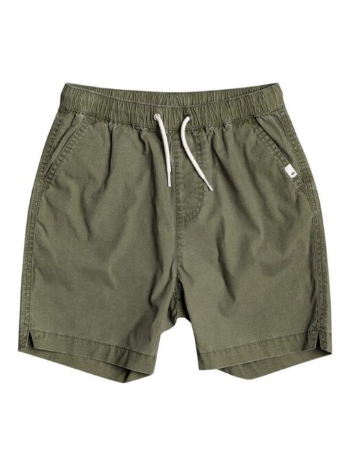 Bañador niño QUIKSILVER Short elástico Taxer FOUR LEAF CLOVER (gph0) Ref. EQBWS03330 verde caqui