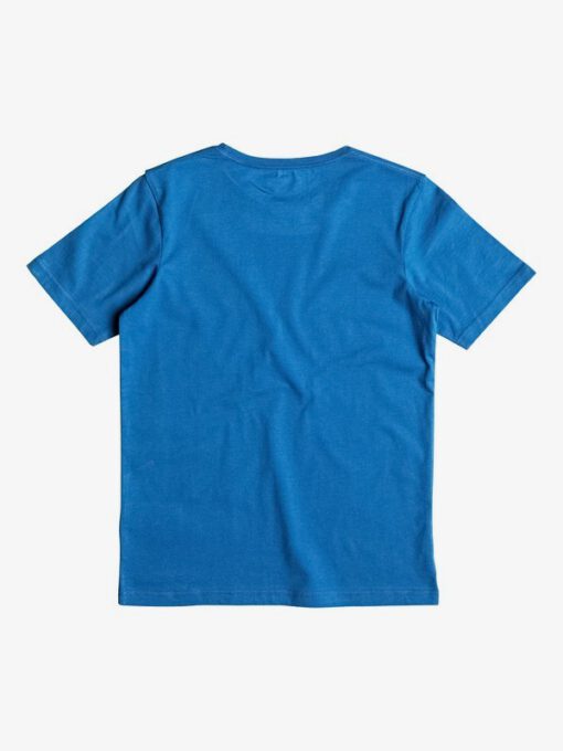 Camiseta QUIKSILVER manga corta niño surfera Classic Silvered VALLARTA BLUE (byh0) Ref. EQBZT03473 azul logo pecho