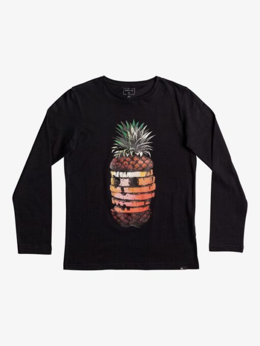 Camiseta QUIKSILVER manga larga niño Classic Hot Pineapple BLACK (kvj0) Ref. EQBZT03574 Negra piña