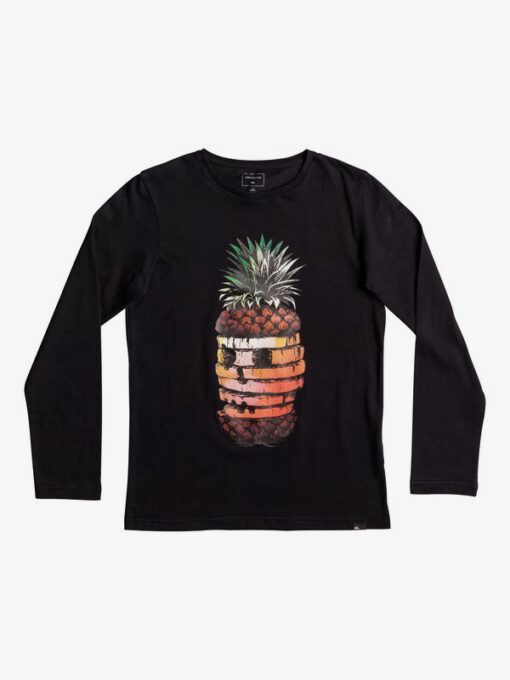 Camiseta QUIKSILVER manga larga niño Classic Hot Pineapple BLACK (kvj0) Ref. EQBZT03574 Negra piña