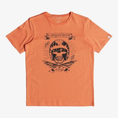 Camiseta QUIKSILVER manga corta niño surfera Classic Makau Ola REAL TEAL (nhj0) Ref. EQBZT03671 naranja calvera