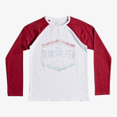 Camiseta QUIKSILVER manga larga niño Sketchy Member red (wbb0) Ref. EQBZT03796 roja/negra logo pecho