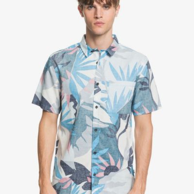 Camisa QUIKSILVER surfera Manga corta Hombre Tropical BLITH TROPICAL FLORAL (bmm6) Ref. EQYWT03982 azul flores