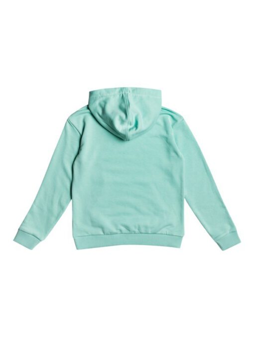 Sudadera ROXY de tejido orgánico con capucha para niña Indian Poem BROOK GREEN (gcf0) Ref. ERGFT03615 verde agua logo pecho