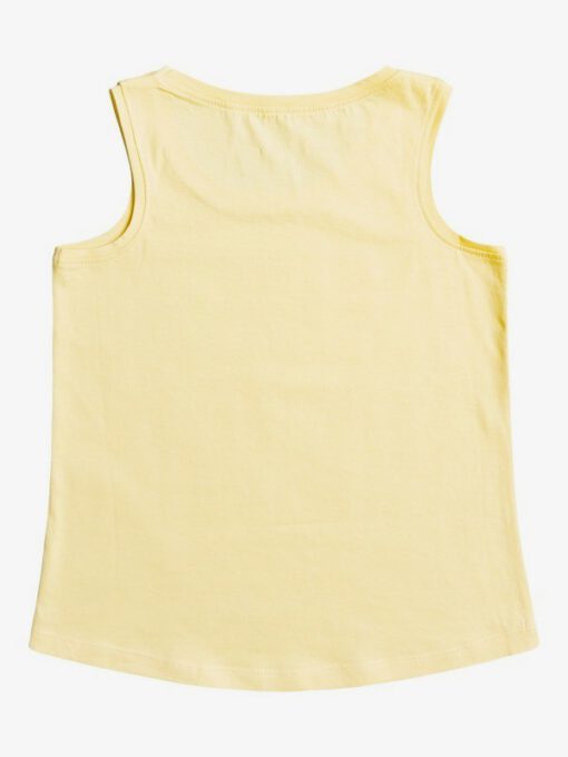 Camiseta ROXY niña tirantes There Is Life PALE BANANA (ydz0)Ref. ERGZT03751 amarilla clara logo pecho