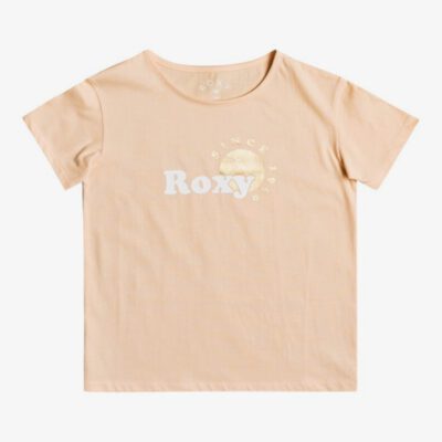 Camiseta ROXY niña manga corta Day And Night APRICOT ICE (nez0) Ref. ERGZT03752 salmón logo pecho