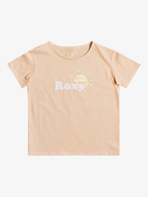 Camiseta ROXY niña manga corta Day And Night APRICOT ICE (nez0) Ref. ERGZT03752 salmón logo pecho
