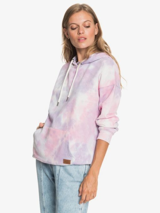 Sudadera ROXY suave con capucha Mujer Ocean Goer ORCHID PETAL NO FLOWERS FLY T (pfj8) Ref. ERJFT04393 rosa tie die