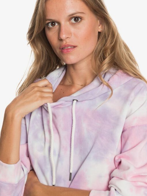 Sudadera ROXY suave con capucha Mujer Ocean Goer ORCHID PETAL NO FLOWERS FLY T (pfj8) Ref. ERJFT04393 rosa tie die