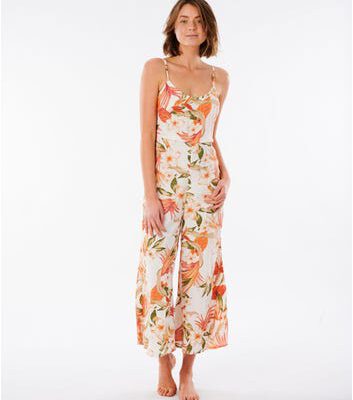 Mono largo RIP CURL con tirantes para mujer North Shore Light Pink Ref. GDRDV9 rosa palo flores ALOHA