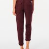 Pantalón fluido RIP CURL práctico y cómodo para Mujer Panoma Maroon Ref. GPABN9 granate
