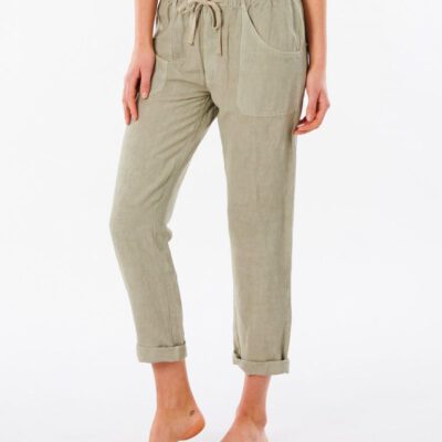 Pantalón fluido RIP CURL práctico y cómodo para Mujer Panoma Stone Ref. GPABN9 verde oliva