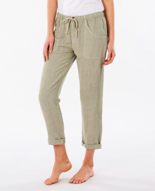 Pantalón fluido RIP CURL práctico y cómodo para Mujer Panoma Stone Ref. GPABN9 verde oliva