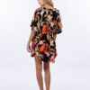 Kimono RIP CURL con botones para mujer North Shore Black Ref. GSHDV9 negro/rojo flores