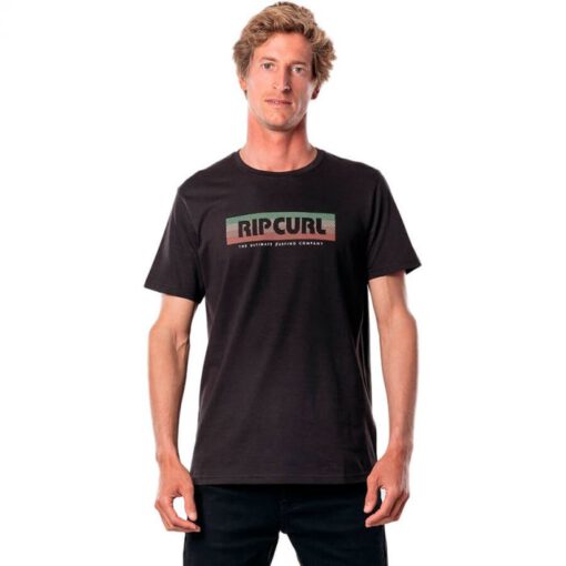 Camiseta RIP CURL hombre manga corta El Mama Short Sleeve Tee black Ref. CTEQM5 surfera negra