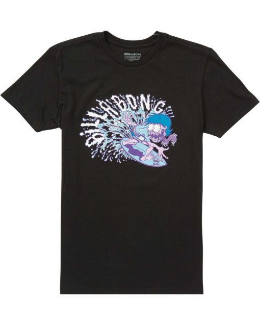 Camiseta BILLABONG surfera manga corta niño surfera Slasher T-Shirt black Ref. L2LS07 Negra