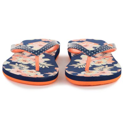 Sandalias ROXY Chanclas goma playa niña Pebbles Flip-Flops (COB) Ref. ARGL100031 Azul/naranja flores/topos