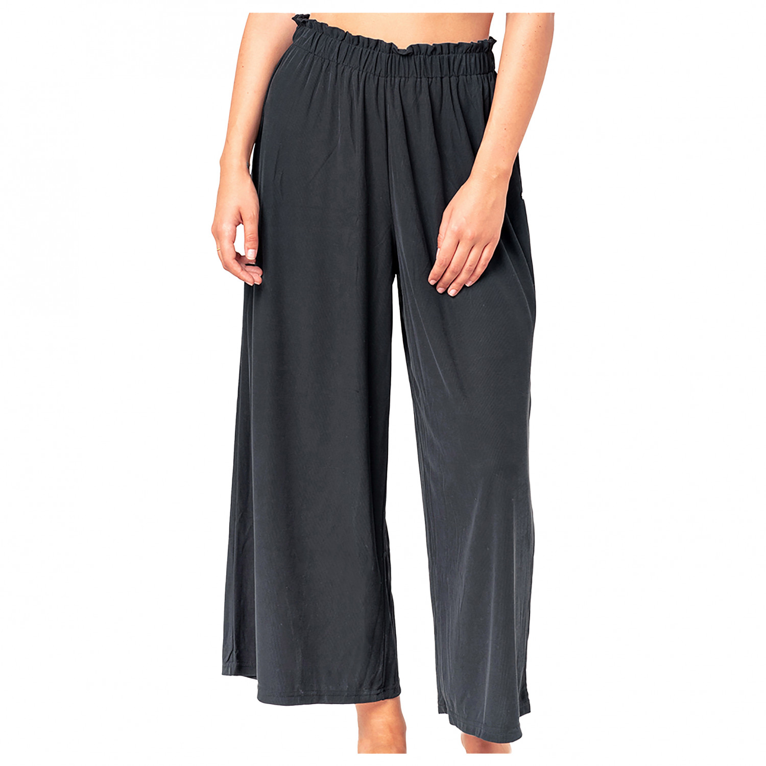 Pantalon holgado negro best sale