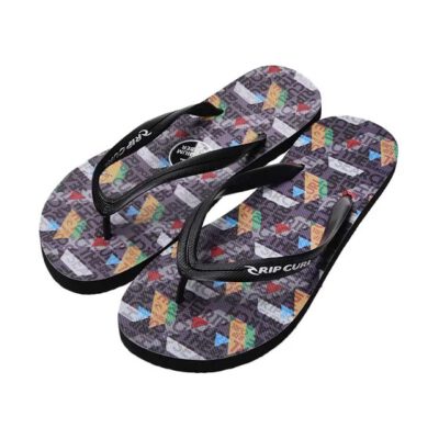 Sandalias RIP CURL Chanclas goma playa hombre Pixel Ref. TCTD22 negra multicolor