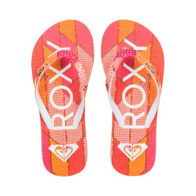 Sandalias ROXY Chanclas goma playa niña Pebbles Flip-Flops (PIP) Ref. ARGL100031 rosa/naranja