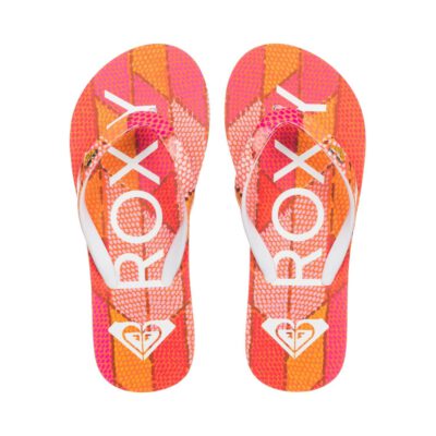 Sandalias ROXY Chanclas goma playa niña Pebbles Flip-Flops (PIP) Ref. ARGL100031 rosa/naranja