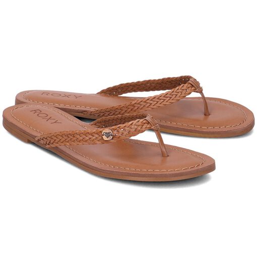 Sandalias ROXY Chanclas cuero sintético dedo Mujer Carmen (chl) Ref. ARJL200523 marrón