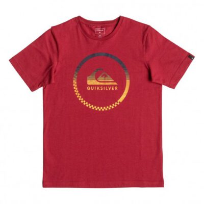 Camiseta QUIKSILVER manga corta niño surfera Classic Momentum (rrd0) Ref. EQBZT03472 rojja logo pecho