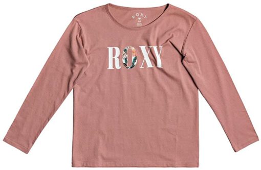 Camiseta ROXY niña manga larga the one c Ref. ergzt03660 (mkmo) Color rosa claro letras frontal