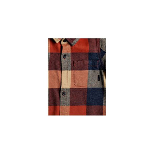 Camisa de Manga Larga Niño Quiksilver MOTHERFLY Flannel - EQBWT03227 (MPM1) Cuadros Beige azul y naranja