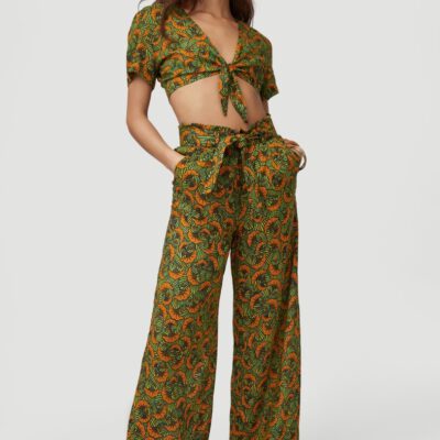 Pantalón fluido O'NEILL práctico y cómodo para Mujer PANTS ALL OVER PRINT Yelow/Green Ref. 1A7750 amarillo/verde flores