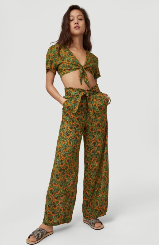 Pantalón fluido O'NEILL práctico y cómodo para Mujer PANTS ALL OVER PRINT Yelow/Green Ref. 1A7750 amarillo/verde flores