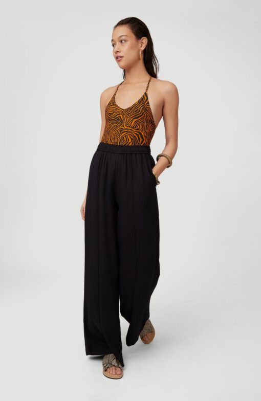 Pantalón fluido O'NEILL práctico y cómodo pierna ancha para Mujer ESSENTIALS WIDE LEG PANTS Black Out Ref. 1A7766 negro