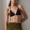Falda larga O'NEILL casual cintura fruncida para mujer CITIZEN WOVEN LONG SKIRT Yellow/Green Ref. 1A7806 amarilla/verde estampada
