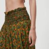 Falda larga O'NEILL casual cintura fruncida para mujer CITIZEN WOVEN LONG SKIRT Yellow/Green Ref. 1A7806 amarilla/verde estampada