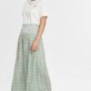 Falda larga O'NEILL casual cintura fruncida para mujer CITIZEN WOVEN LONG SKIRT Green Ref. 1A7806 verde estampada