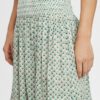 Falda larga O'NEILL casual cintura fruncida para mujer CITIZEN WOVEN LONG SKIRT Green Ref. 1A7806 verde estampada