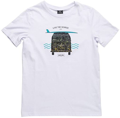 Camiseta RIP CURL Niño manga corta surfera MULTI VAN SS TEE Optical white Ref. KTEKT4 blanca furgoneta surf
