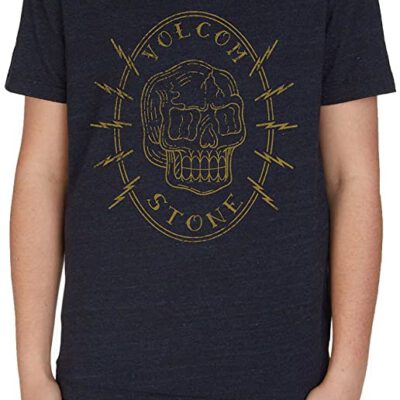 Camiseta VOLCOM manga corta niño surfera Circle SS TEE Ref. C5731650 negra calavera pecho