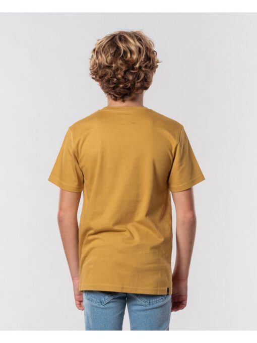 Camiseta RIP CURL manga corta niño surfera D'Ams Short Sleeve Tee Boy Mustard Ref. KTEXT4 amarillo mostaza